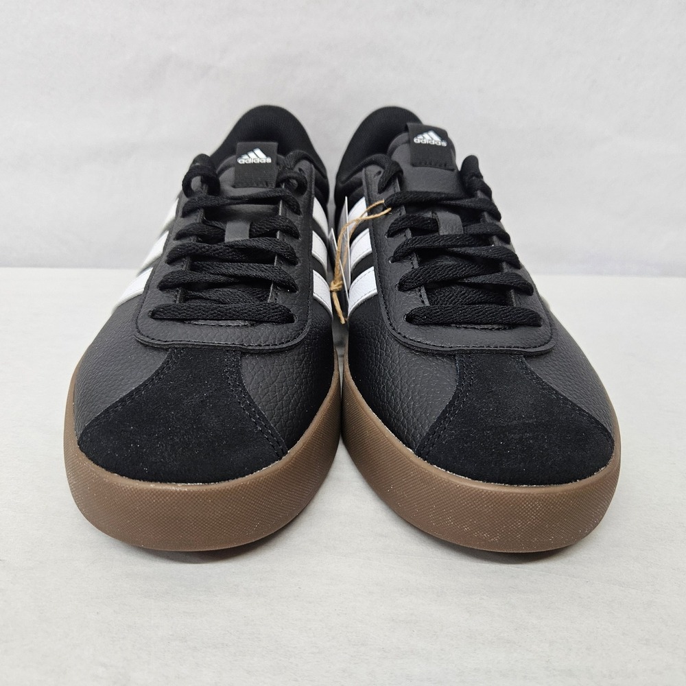 Adidas VL Court 3.0 Skateboarding Shoes ID6286 Black White Gum Men's Size 8.5 - Picture 5 of 11